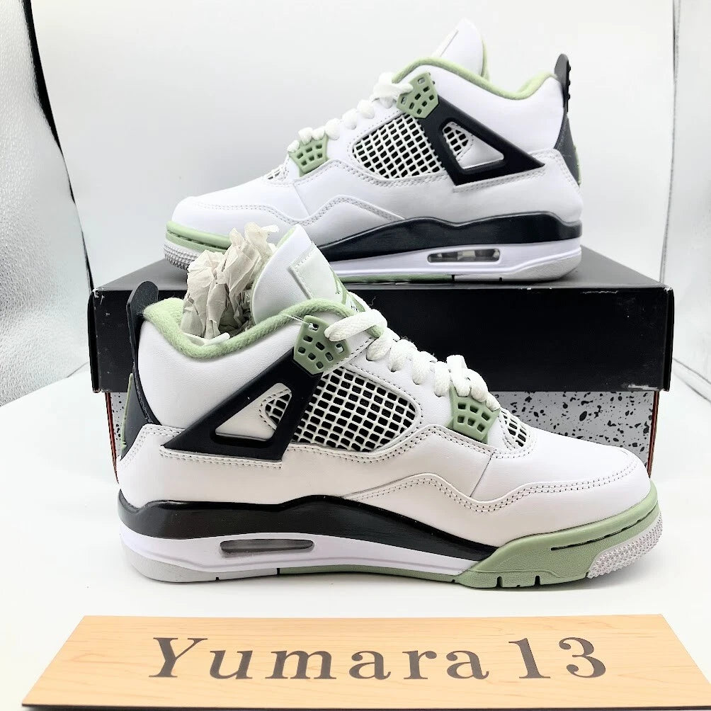 Nike Wmns Air Jordan 4 Retro Seafoam Oil Green AQ9129-103 US 5-15 Size New