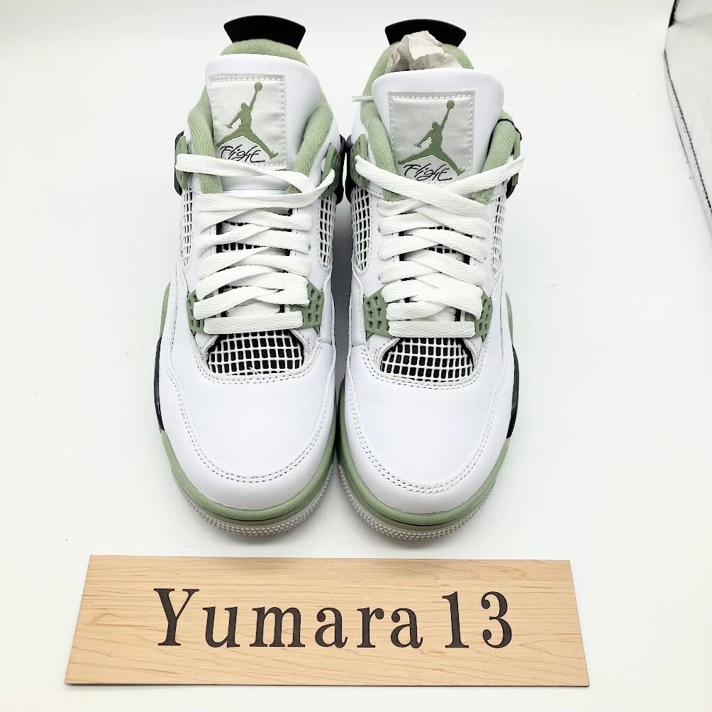 Nike Wmns Air Jordan 4 Retro Seafoam Oil Green AQ9129-103 US 5-15 Size New