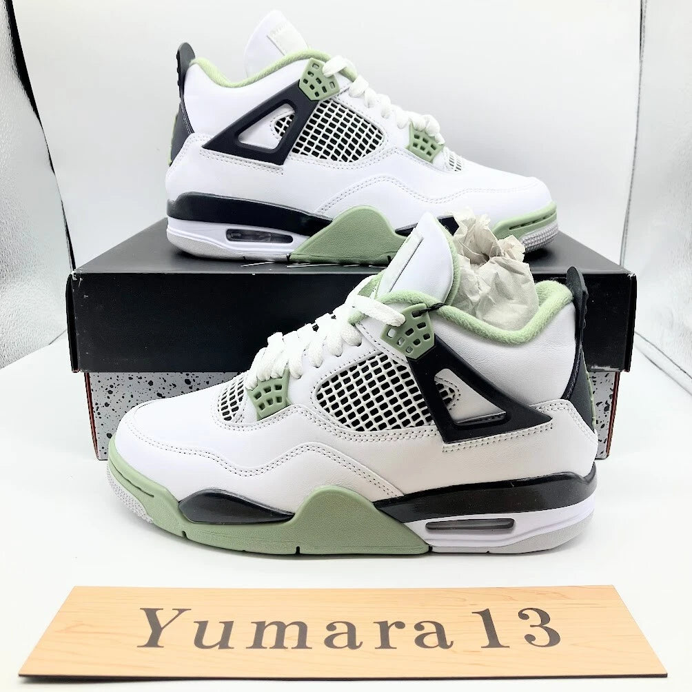 Nike Wmns Air Jordan 4 Retro Seafoam Oil Green AQ9129-103 US 5-15 Size New