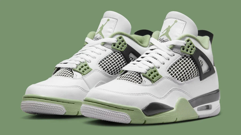 Nike Wmns Air Jordan 4 Retro Seafoam Oil Green AQ9129-103 US 5-15 Size New